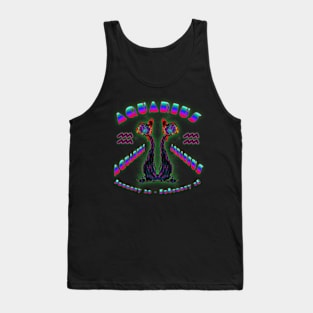 Aquarius 2a Black Tank Top